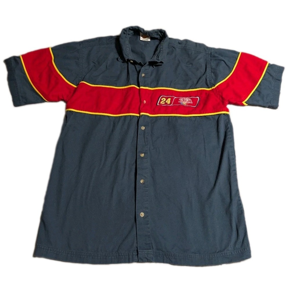 Vintage Jeff Gordon #24 DuPont NASCAR Shirt Mens L Winners Circle Racing